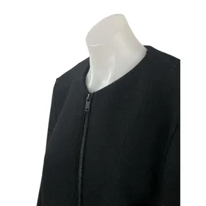 Cos 100% Wool Women's Black Long Sleeve Cardigan Sweater Blazer Coat Jacket Sz 6 thumbnail 2