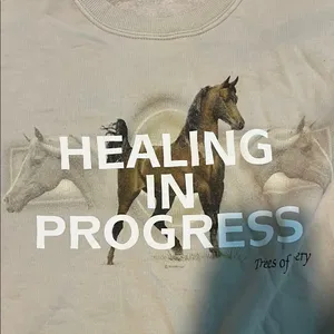 Healing in Process Crew neck Tan Size L thumbnail 2
