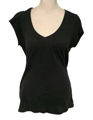 No Boundaries Women’s Black Short Cap Sleeve Tee. Size L thumbnail 1