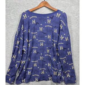 Harry‎ Potter Hogwarts Womens Long Sleeve Lounge Top XL thumbnail 3