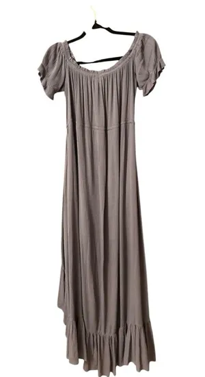 Entro gray high low boho dress thumbnail 2