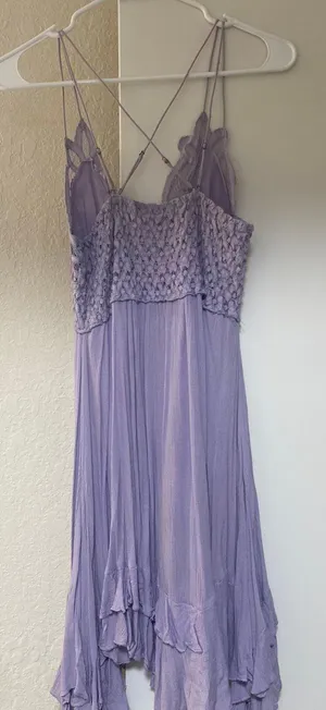 Free People Lavender Flowy Dress thumbnail 5