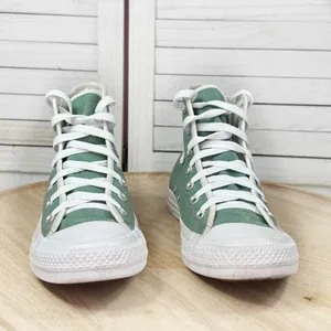 Converse Chuck Taylor Customized High Top Sneakers Sage Green 5‎ Men 7 Women thumbnail 2