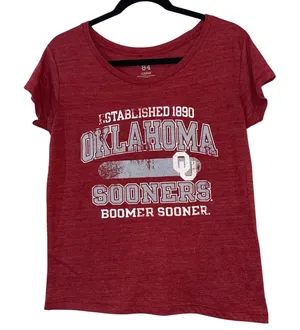 Blue 84‎ Crimson OU Sooner Short Sleeve Tee Shirt thumbnail 1