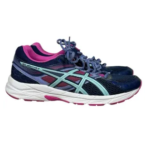 ASICS Gel Contend 3 Women’s 8.5 Running Shoes Blue Pink Gym Trainers Cushioned thumbnail 2