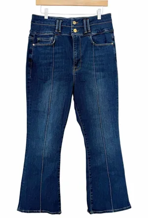 Frame Le Catroux Crop Mini Boot Jeans Sz 33 thumbnail 1