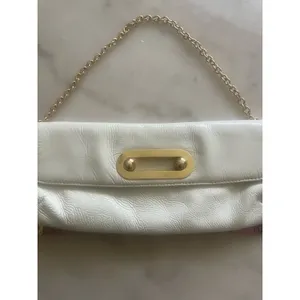 Hobo Vintage White Patent Leather Retro Style Handbag thumbnail 4