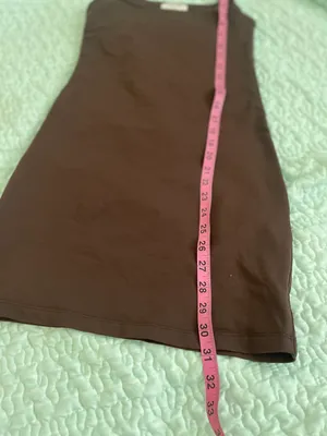 Babaton Sculpt Knit Squareneck Mini Dress Mocha Brown thumbnail 7