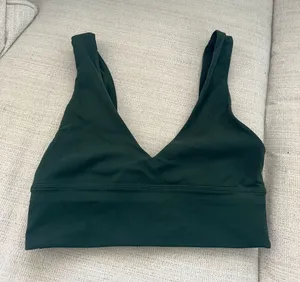 Lululemon Align V-Neck Bra Dark Forest Green thumbnail 1