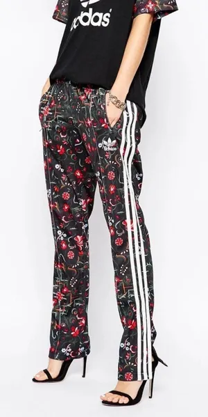 Adidas Originals Moscow Floral Russian Folk Art Rare Trefoil Track Pants XS thumbnail 1