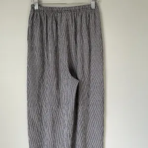 T & Company Vintage Gingham Wide Leg Pants Cottagecore Black White Womens Size 8 thumbnail 4