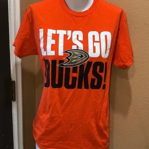 Gildan Let’s go anaheim ducks hockey t-shirt thumbnail 1
