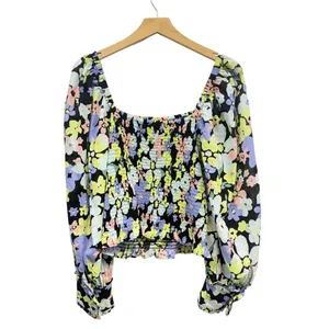 Free People Ariana Printed Floral Top Retro Combo size Medium thumbnail 6