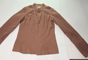 Tulle Anthropologie Dusty Rose utility Jacket tight large Fitted Military Boho thumbnail 1