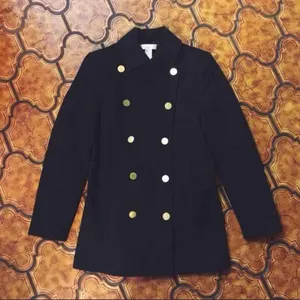 black pea coat thumbnail 1