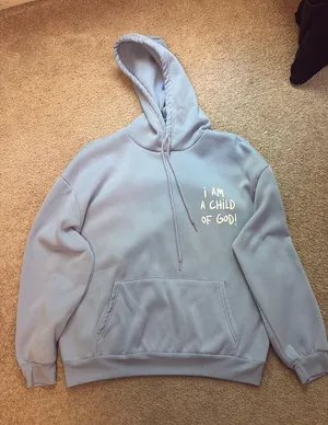 Blue “I Am A Child of God” Sweatshirt thumbnail 1