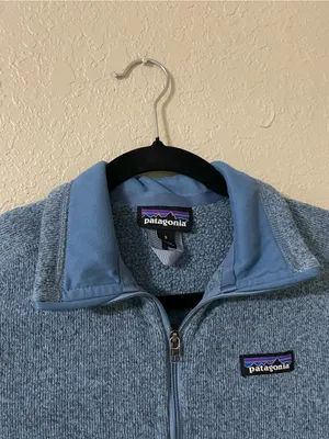 Women’s Patagonia Better Sweater Jacket Size Small Berlin Blue Warm Collared thumbnail 3