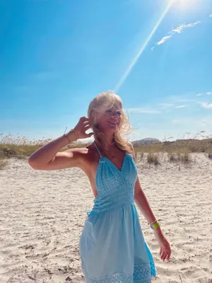 Cute blue sundress thumbnail 3