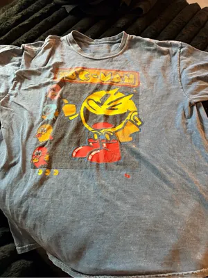 Pac-Man Short Sleeve Graphic Tee — Blue thumbnail 1