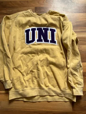 Uni yellow and purple crewneck comfort colors thumbnail 2