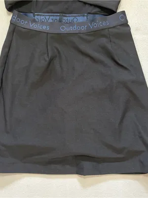 NWT Outdoor Voices Court Dress XS Black Cutout Tennis Skort Preppy Pickleball thumbnail 15