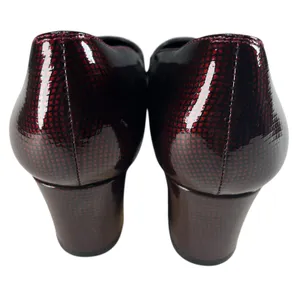 Vaneli Burgundy Patent Leather Block Heel Pumps Square Toe Womens 9‎ thumbnail 4