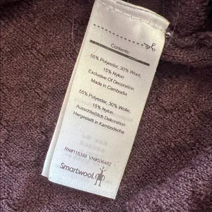 SmartWool Women's Shadow Pine Hoodie Sweater Wool Blend Med Baselayer Textured‎ thumbnail 9