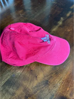 Adidas Red Baseball Cap with Adjustable Strap thumbnail 4