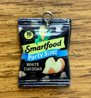 Smartfood Popcorn Charm Pendant Black thumbnail 1