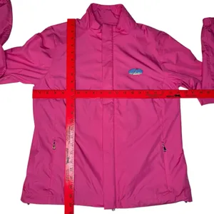 Ralph‎ Lauren Golf Medium Pink Womens Full Zip Windbreaker Jacket Embroidered thumbnail 7
