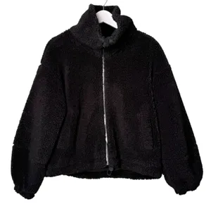 Lululemon Cinchable Fleece Zip Up Full Zip Jacket Black Women’s Size 6 thumbnail 6