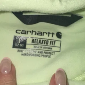 Carhartt Light Green Hoodie with Blue Logo thumbnail 4