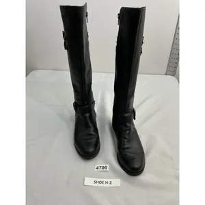 Womans Naturilizer Jessie Riding Boots 6 M Black Strappy Full Zip thumbnail 2