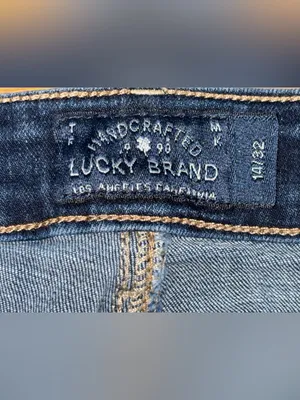 Lucky Brand Jeans Lolita Skinny Leg Women’s Size 14 Waist 32 L30 Dark Wash Denim thumbnail 7