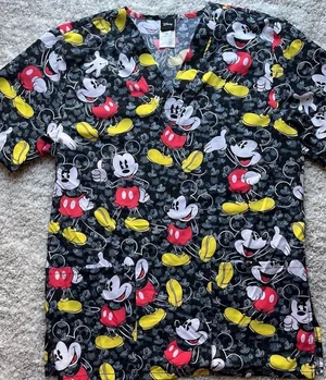 Disney Unisex Mickey Mouse Scrub Top thumbnail 5