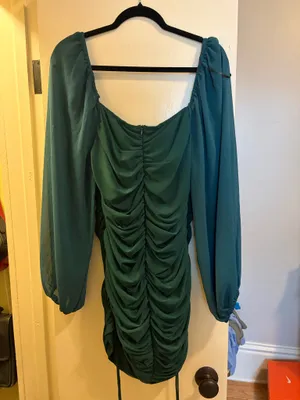 Princess Polly Green Mini Dress thumbnail 3