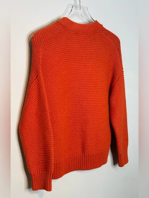 Alex Mill Nico Orange Paprika Button Up Cardigan Sweater Top thumbnail 8