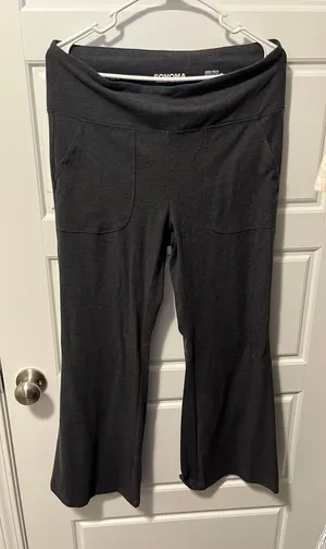 Sonoma Dark Gray Flare Leggings thumbnail 1