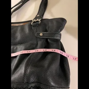 Stylish Black Leather Tote Bag by The Sak thumbnail 8