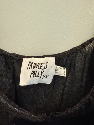 Black Ruched Tank Top- Princess Polly thumbnail 2
