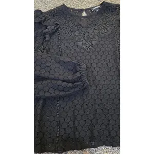 Express‎ Women's Black Long Sleeve Lace Top Dressy Trendy Party Classy Size XS thumbnail 3