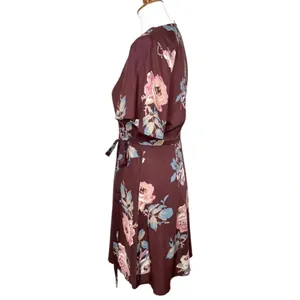 Show Me Your Mumu Women's Red Andrea Printed Wrap Dress Size S thumbnail 5