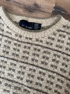 Vintage Bill Blass Tan Crewneck Sweater thumbnail 3