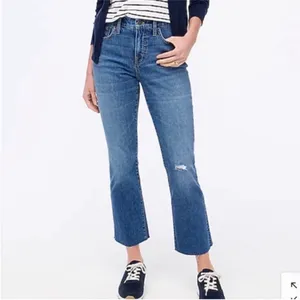 J. Crew Mid-Rise Flare Crop Jeans thumbnail 2