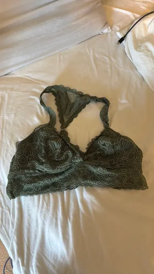 Green Aerie Bralette Lace Olive Women’s Racerback thumbnail 2