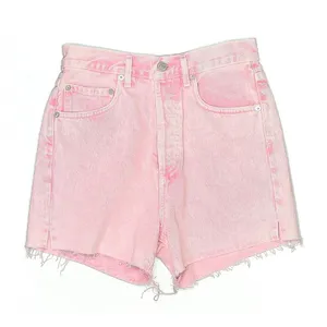 AGOLDE Dee Super High Rise Pink Potion Cut Off‎ Jean Shorts size 26 thumbnail 6