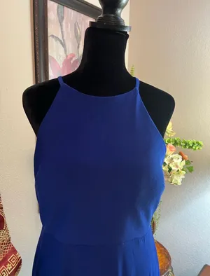 Formal blue evening dress Size L thumbnail 2