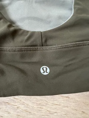 Reversible green and grey Lululemon sports bra thumbnail 3