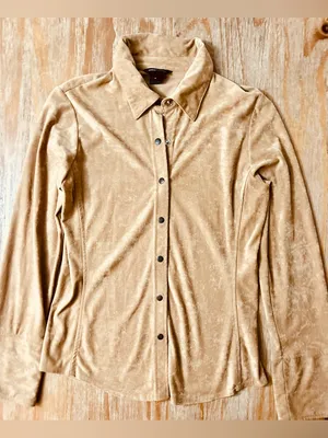 Victoria’s Secret MODA Faux Suede LS Shirt thumbnail 2