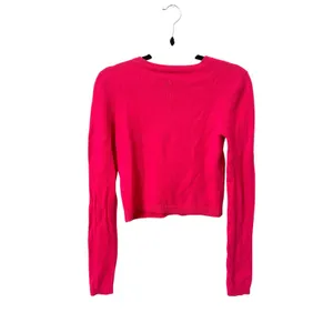 ALICE + OLIVIA Cashmere Blend Cropped Sweater Pink Small *Flaw* thumbnail 2